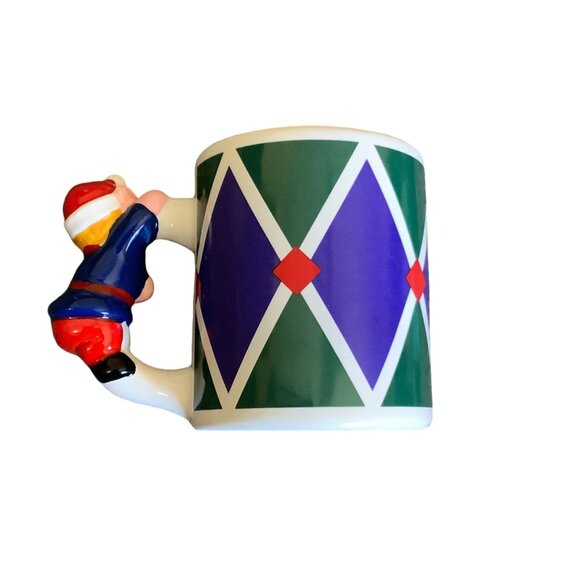 Vtg 1997 Celebrate The Season Christmas Ceramic Mug Elf Figurine Handle NEW NOS - Picture 6 of 8